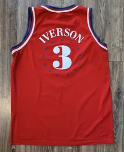 Allen Iverson Philadelphia 76ers Sixers Nike Swingman Stitched Retro Jersey - L - Picture 1 of 12