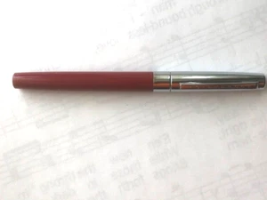 Vintage Red & Chrome Esterbrook Cartridge Pen CX-100 (school) Medium Nib - Picture 1 of 3
