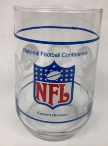 VINTAGE NFL NFC EASTERN DIVISION GLASS - EAGLES REDSKINS COWBOYS GIANTS FSTSHP - Picture 1 of 8
