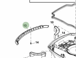 Genuine John Deere Tango E5 Autonomous Lawn Mower SA1112 Bumper SAA11046 - Picture 1 of 1