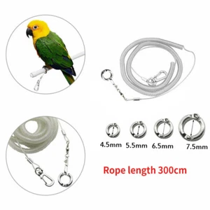 LO ÚLTIMO Kit de Correa de Plomo Pájaro Loro Anti-mordedura Cuerda de Entrenamiento de Vuelo Cacatúa Periquito - Imagen 1 de 13