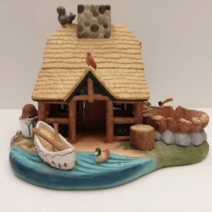 Partylite Gone Fishin Cabin Votiv Tee Licht Halter in Box - Bild 1 von 9
