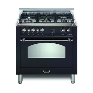 Lofra Dolcevita 30 Inch Range Freestanding Dual Fuel Oven Convection Matte Black - Picture 1 of 10