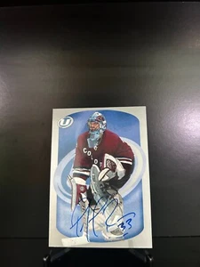 2002-03 In The Game Ultimate Vault UM-02 Patrick Roy Auto On Card - Picture 1 of 2