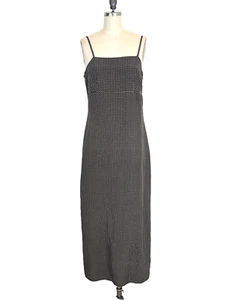 Old Navy Dress Vintage 90’s Square Neckline Strappy Midi Women’s 6 Preppy Vibes - Picture 1 of 10