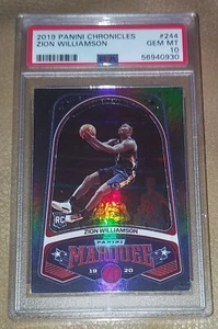 2019-20 Chronicles Marquee Silver ZION WILLIAMSON #244 Rookie RC PSA 10 Gem Mint - Picture 1 of 2