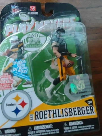 NFL PLAYMAKERS Series 1 Ben Roethlisberger Figure 4" tall.In original box Cover