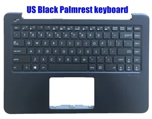 US Black Palmrest keyboard for Asus E402/F402/L402/R417/X402 90NB0B63-R31UI0 - Picture 1 of 2
