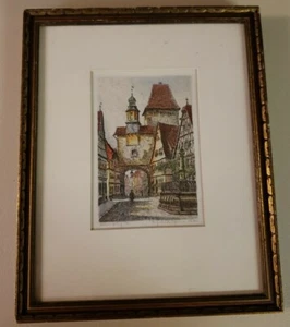 Vintage Colored Lithograph - Picture 1 of 5