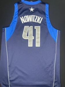 Vintage Reebok Dallas Mavericks DIRK NOWITZKI 41 Swingman Jersey Mens XL - Picture 1 of 5