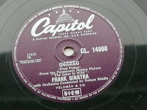 FRANK SINATRA UK 78 CHICAGO ALL THE WAY CAPITOL CL.1800 EXCELLENT - Imagen 1 de 4