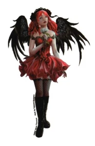 Dark GOTHIC Rose FAIRY Sticker Tablet DECAL Artwork by Nene Thomas - Picture 1 of 1