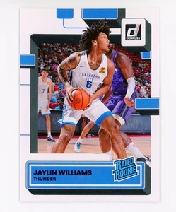Jaylin Williams Rookie Card OKC 2022-23 Panini Donruss #241 Rated Rookie - Picture 1 of 2