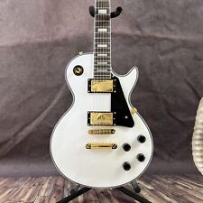 Custom alpine white Electric Guitar LP Gold hardware HH pickup delivery fast for sale