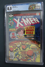 Uncanny X-Men 123 CGC 8.5 Spider-Man Arcade Appearance White Pages CUSTOM LABEL