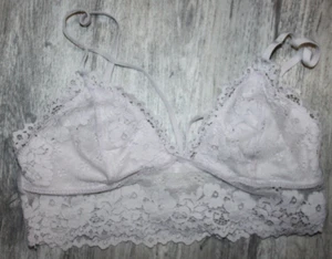 Women's Lightest Pink Lace Unlined Strappy Bralette Size S - Picture 1 of 2