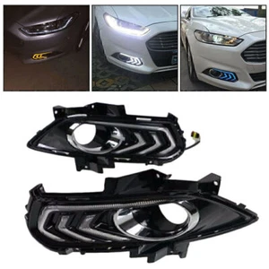 DRL LED Daytime Running Light Fog Lamp For Ford Fusion Mondeo 2013 - 2016 - Picture 1 of 12