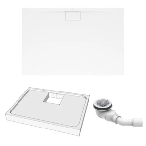 Komplettset Villeroy & Boch 140 x 90 cm DW inkl. Ablauf und Duschwannenträger - Bild 1 von 10
