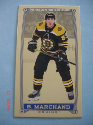 2019-20 O-Pee-Chee "Mini Card" Insert # C-24 Brad Marchand!   - Image 1 of 2