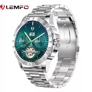 LEMFO LEMZ Bluetooth Call ECG Man Business Sports SmartWatch 1.39" AMOLED Screen - Picture 1 of 14