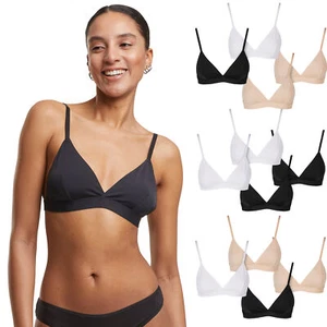 Urban Classics Ladies Basic Unpadded Bra 2-Pack Women's Underwear Sports New - Picture 1 of 64