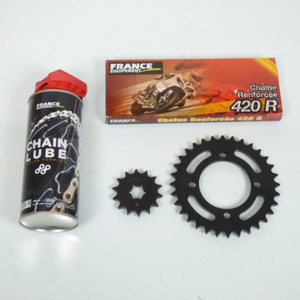 Kit chaîne FE 14x32 Pas 420 pour moto enfant Yamaha 80 PW 1991 à 2011 Neuf - Photo 1/1