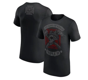 Black Triple H 30 Years Cross Hammers T-Shirt - Picture 1 of 1