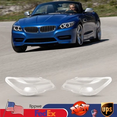 Cubierta de lente de faro izquierdo y derecho transparente para BMW Z4 E89 2009-2016 Foto 1 de 4