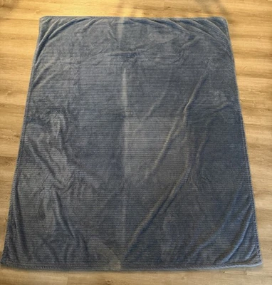 Rachel Roy Light Blue Faux Fur Throw Blanket 58”x69” - Image 1 of 4