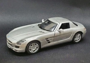5349 Kinsmart Mercedes Benz SLS AMG Diecast Model Toy Car 1:36 Silver - Picture 1 of 8