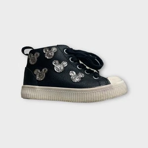 Zara x Disney Glitter Mickey Mouse Black Shoes - Picture 1 of 6