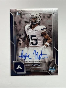 Adrian Norton 2025 Bowman Chrome U 1st Prospect Auto #BCA-AN Akron KG - Bild 1 von 2