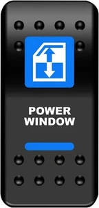 Moose Rocker Switch - Power Window - Blue ATV/UTV WIN-PWR 2106-0573 - Picture 1 of 3