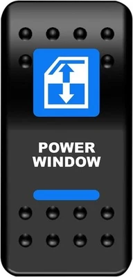 Moose Rocker Switch - Power Window - Blue ATV/UTV WIN-PWR 2106-0573 - Image 1 of 3