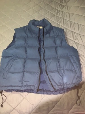 Chaleco acolchado acolchado de plumón de ganso azul Northwest Territory de colección talla extra grande Foto 1 de 4