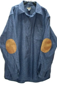 Pendleton Mens Wool Trail Shirt Button Down XXL Blue Classic Heritage Western - Picture 1 of 8