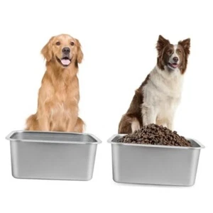 3 Gallons Large Dog Water Bowl Stainless Steel Metal Dog 2PCS*3 Gallons 2PCS - Picture 1 of 7