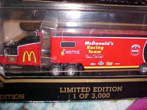 1995 McDonald Racing Team Die Cast Transporter, NEVER REMOVED FROM BOX PREMIER - Picture 1 of 8