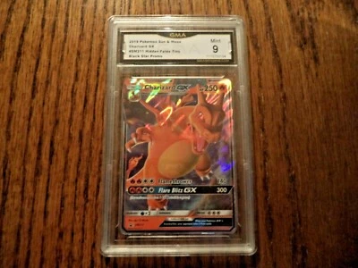 CHARIZARD GX GMA MINT 9 Pokémon Sun & Moon #SM211 Hidden Fates Black Star Promo - Image 1 of 2