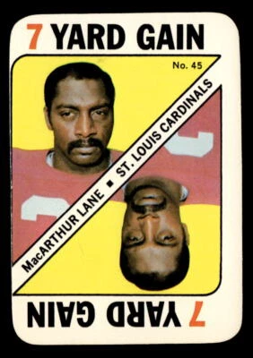 1971 Topps #45 MacArthur Lane Game Inserts - Image 1 of 2