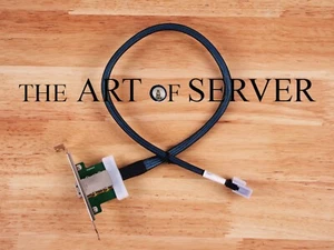 Adaptador Supermicro CBL-0167L SFF-8087 a SFF-8088 Soporte PCI completo Cable MiniSAS - Imagen 1 de 4