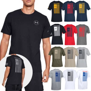 Camiseta Under Armour Para Hombre Atlética UA Bandera de la Libertad Mangas Cortas 1333350 - Imagen 1 de 30