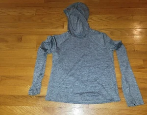 Athleta Girl girls hoodie size L 12 sweat shirt top hood Long Sleeve Stretch EXC - Picture 1 of 3