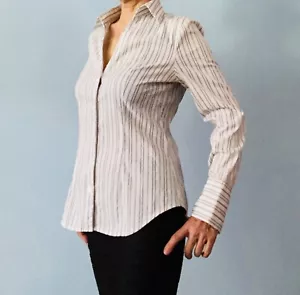 Express Design Studio Damen Hemd gestreift Baumwolle - Bild 1 von 7