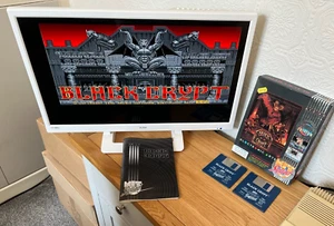 Rare Amiga Black Crypt Vintage Game - Boxed & Working -👽👾Retro Gift Idea👾👽 - Afbeelding 1 van 24