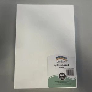 RAINBOW SYSTEM BOARD 150GSM A4 White Pack of 100 - Picture 1 of 1