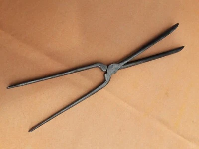 ANCIEN FER A FRISER EN ACIER LONG 28 CM - Photo 1/4