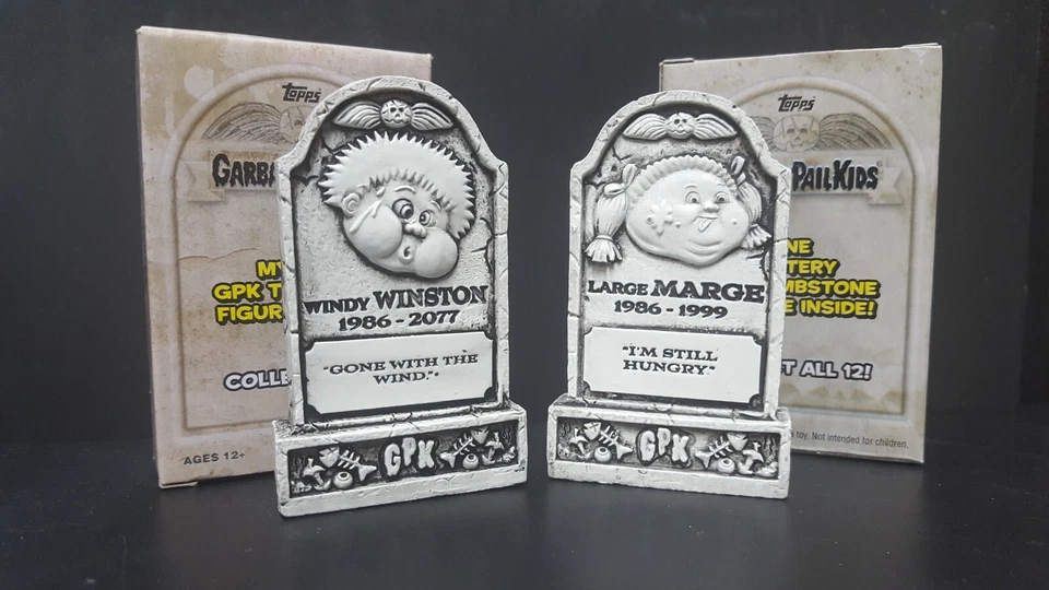 2019 Garbage Pail Kids Revenge of Oh, the Horror-ible lot of 2 tombstones  - Image 1 of 1
