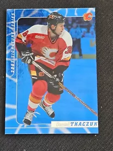 2000-01 BE A PLAYER BAP SIGNATURE SERIES DANIEL TKACZUK SAPPHIRE BLUE #ed 81/100 - Picture 1 of 2