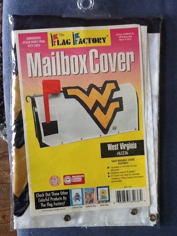 West Virginia Mountaineers Flag Factory Two-Sided Mailbox Cover; Big 12; NCAA Cover